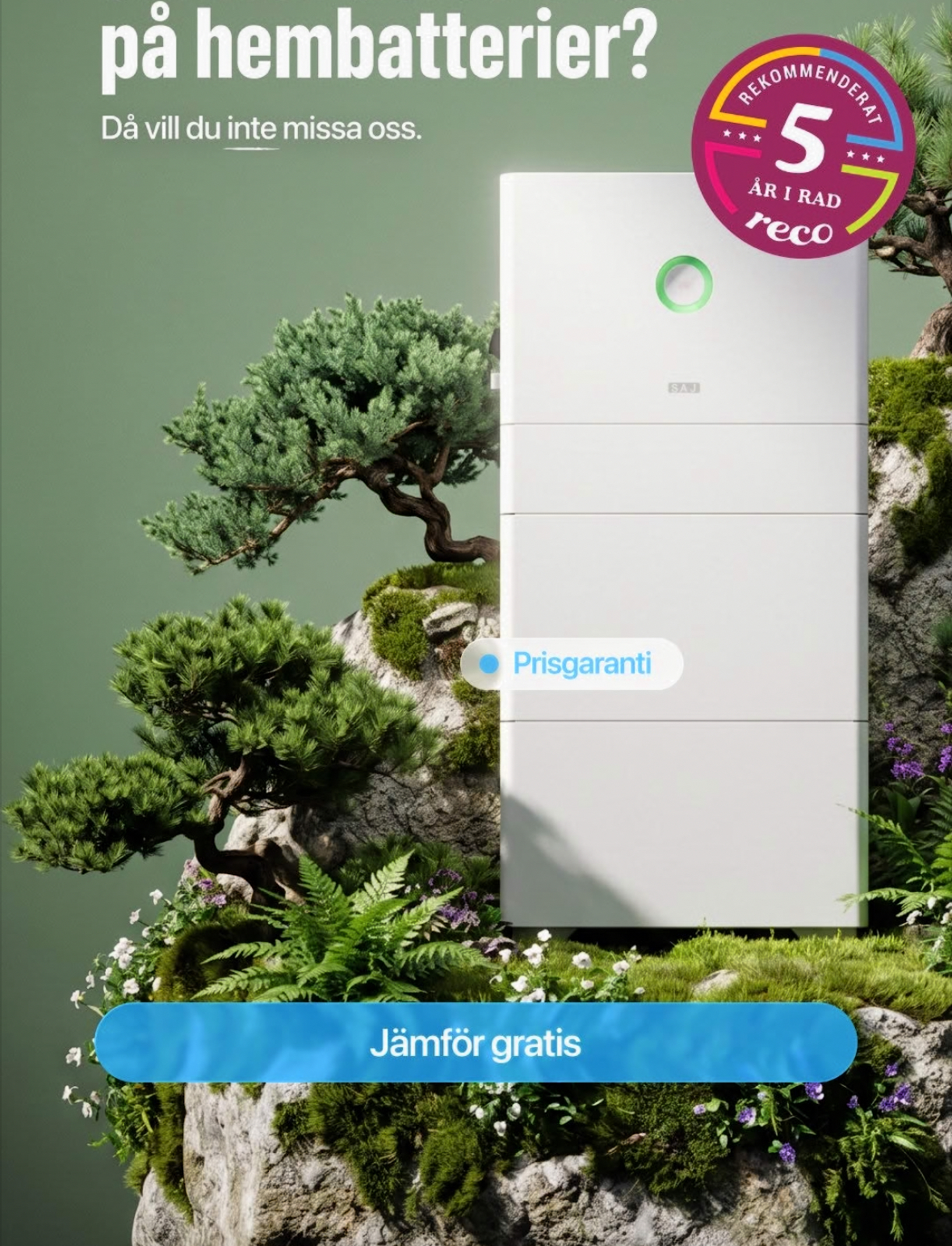 ChargeBuddy – Solcellsbatteri med prisgaranti