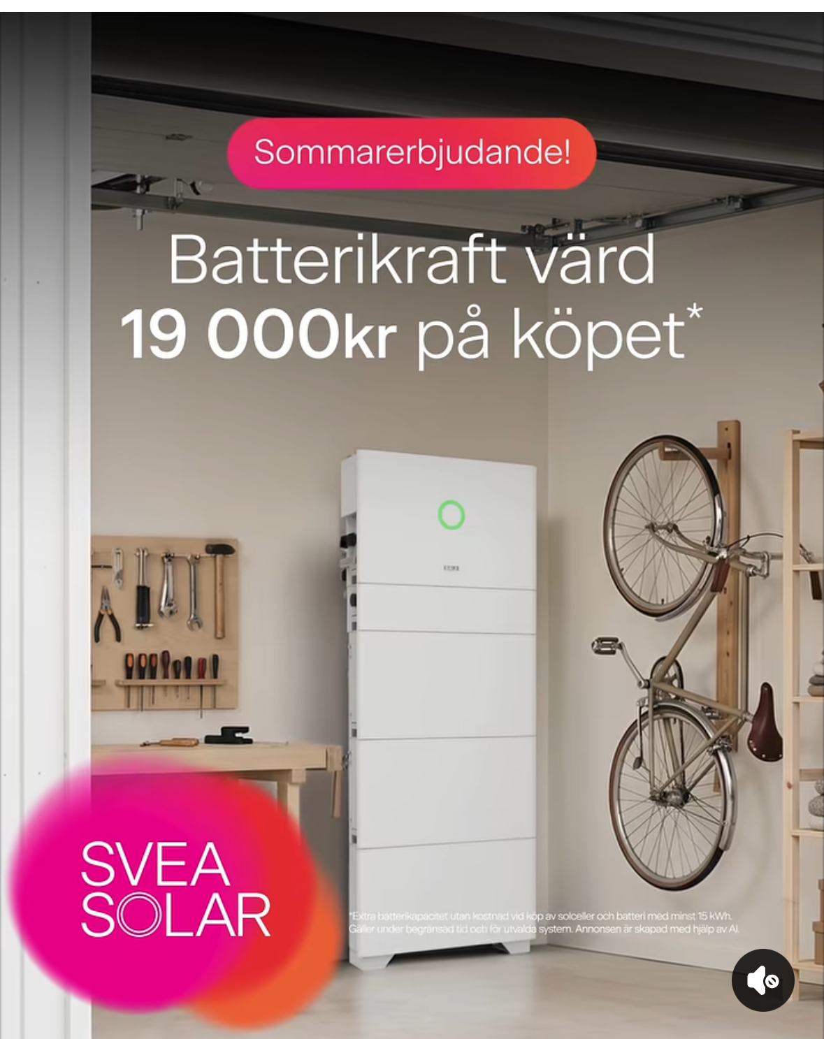 Svea Solar – Sommarerbjudande, batterikraft på köpet 19 000 kr